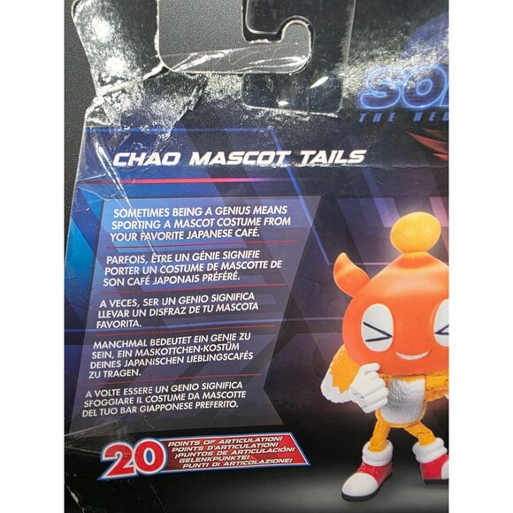 Sonic The Hedgehog 3 Chao Mascot Tails Figure 20 Points Of Articulation Collecti - Picture 6 of 10